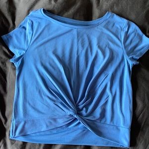 Calm blue swirl front tee Zyia size medium